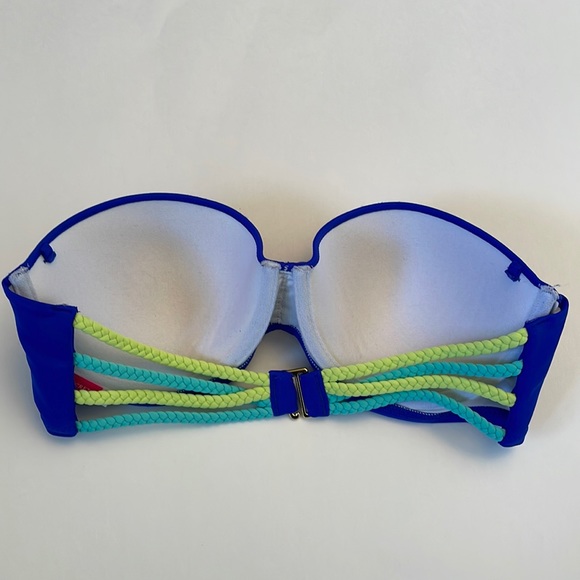 Victoria’s Secret 34C strapless swim top Blue - Picture 4 of 6